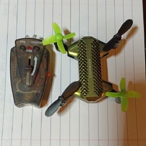Green and Black Aeronautics Mini Drone with Controller